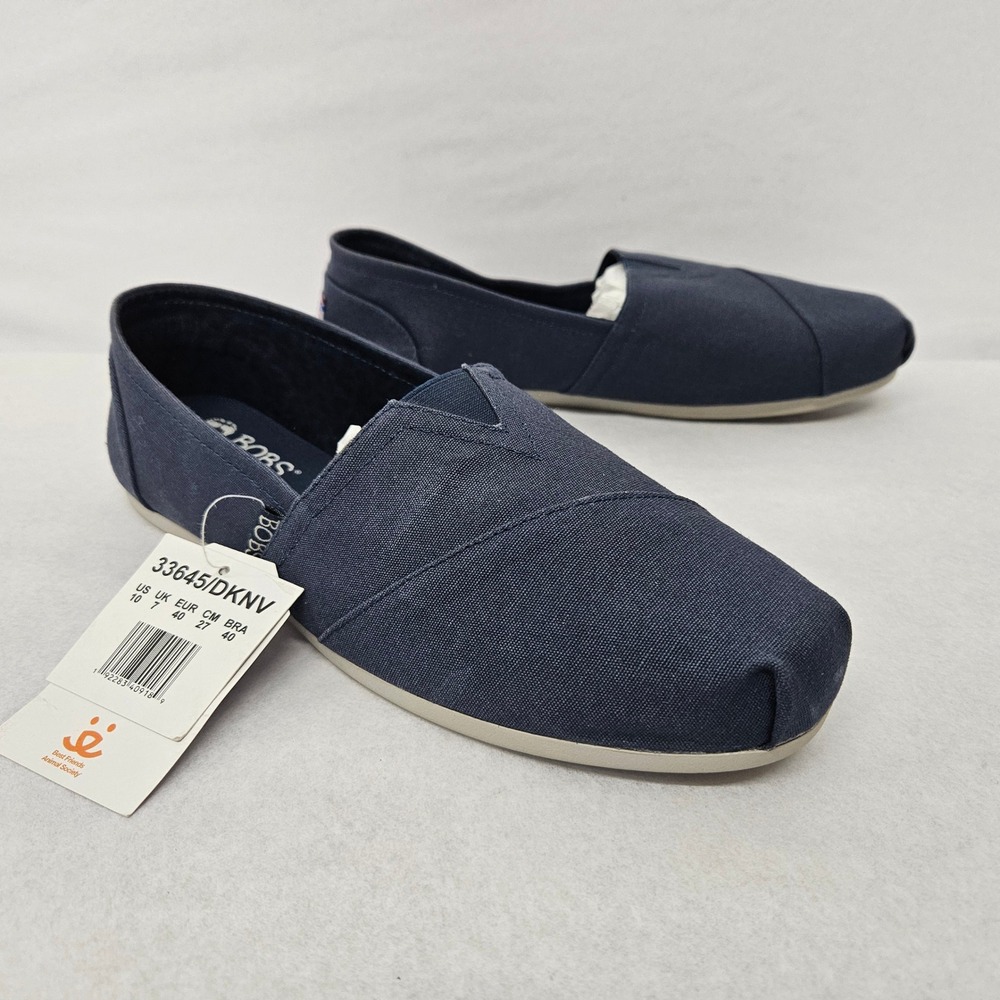 Skechers Bobs Women's Plush Peace &‎ Love Flats 33645 Dark Navy Sz 10